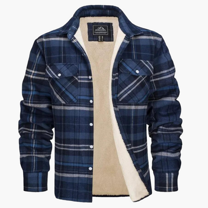 Herren Kariertes Fleecehemdjacke – Stilvolle Outdoor-Freizeitjacke für Herbst und Winter