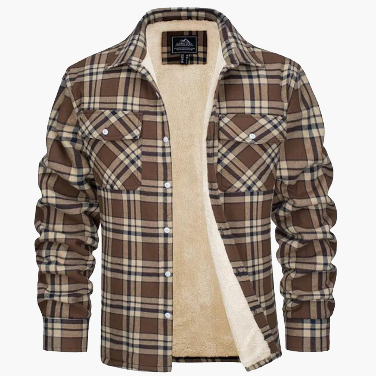 Herren Kariertes Fleecehemdjacke – Stilvolle Outdoor-Freizeitjacke für Herbst und Winter