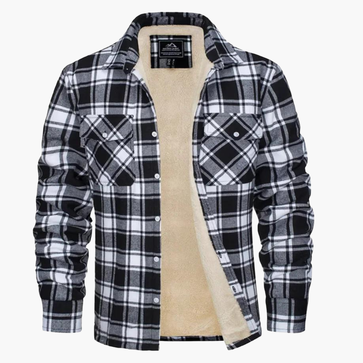Herren Kariertes Fleecehemdjacke – Stilvolle Outdoor-Freizeitjacke für Herbst und Winter