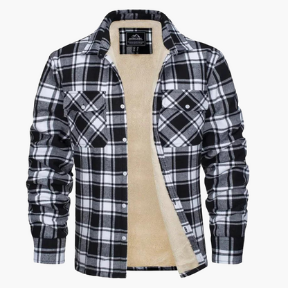 Herren Kariertes Fleecehemdjacke – Stilvolle Outdoor-Freizeitjacke für Herbst und Winter