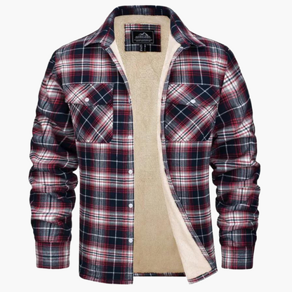 Herren Kariertes Fleecehemdjacke – Stilvolle Outdoor-Freizeitjacke für Herbst und Winter