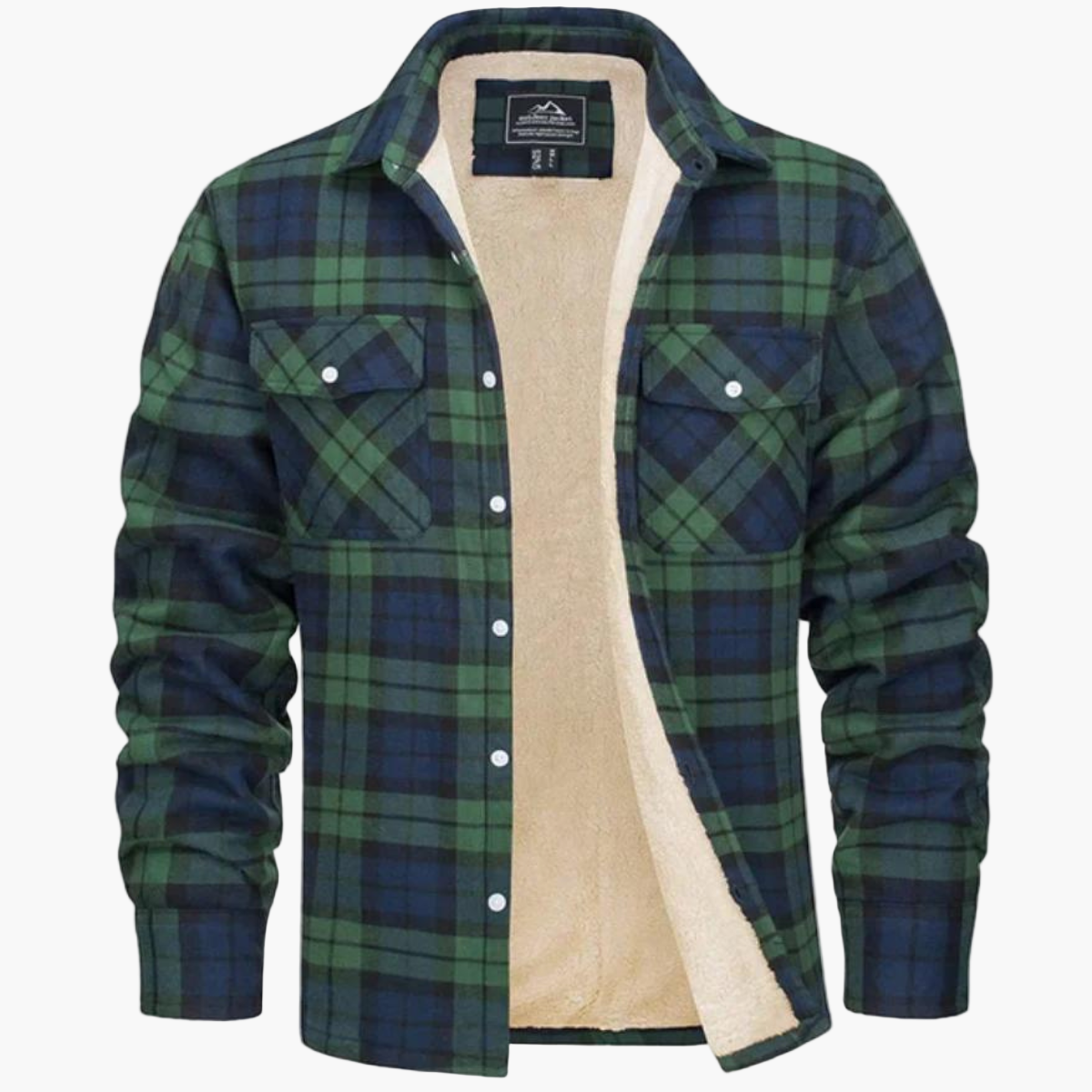 Herren Kariertes Fleecehemdjacke – Stilvolle Outdoor-Freizeitjacke für Herbst und Winter