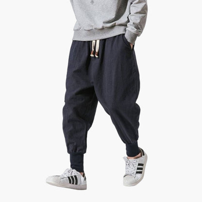 Herren Haremshose Jogging Stil Lässig Bequem für Alltag und Freizeit