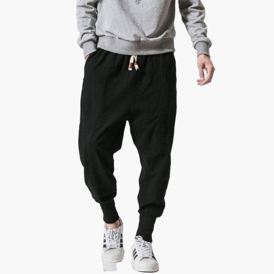 Herren Haremshose Jogging Stil Lässig Bequem für Alltag und Freizeit