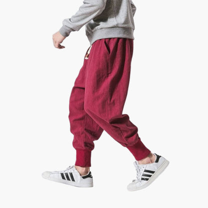 Herren Haremshose Jogging Stil Lässig Bequem für Alltag und Freizeit