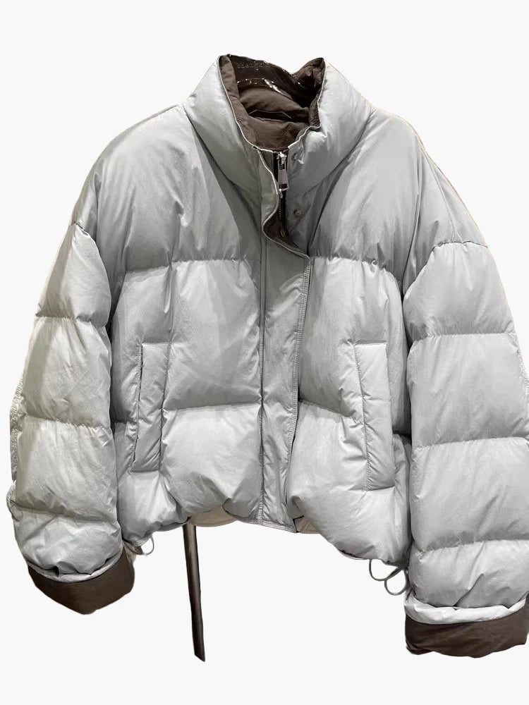 Damen Übergangsjacke Pufferjacke Casual Komfort für Alltag und Freizeit