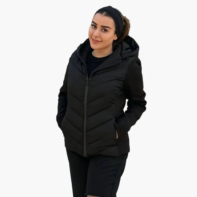 Damen Steppjacke mit Kapuze – Alltag & Outdoor, Komfortabler Schnitt