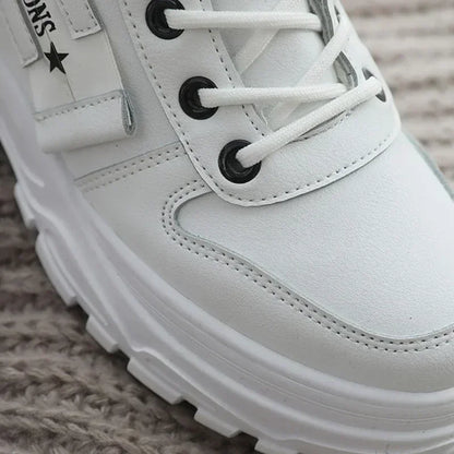 Damen Winter Sneaker Boots – Modische High-Top Freizeitschuhe mit Warmfutter für kalte Tage