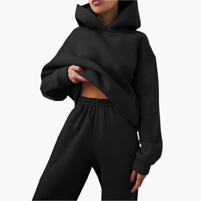 Damen Oversize Lounge Set – Hoodie und Jogginghose für gemütliche Freizeit