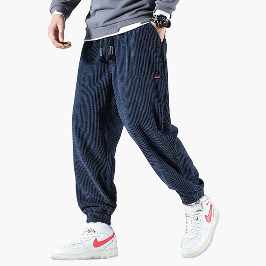 Herren Cord-Sweatpants im Relaxed Fit – Bequeme Freizeithose für Alltag & Sport