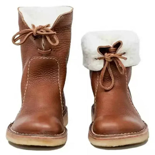 Lucas - Gefütterte Winterstiefel aus Kunstleder