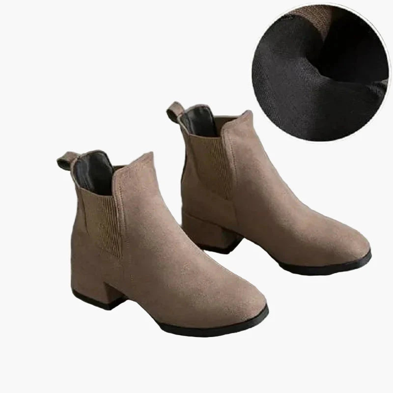 Damen Chelsea Stiefeletten – Modische Alltags-Boots mit Blockabsatz