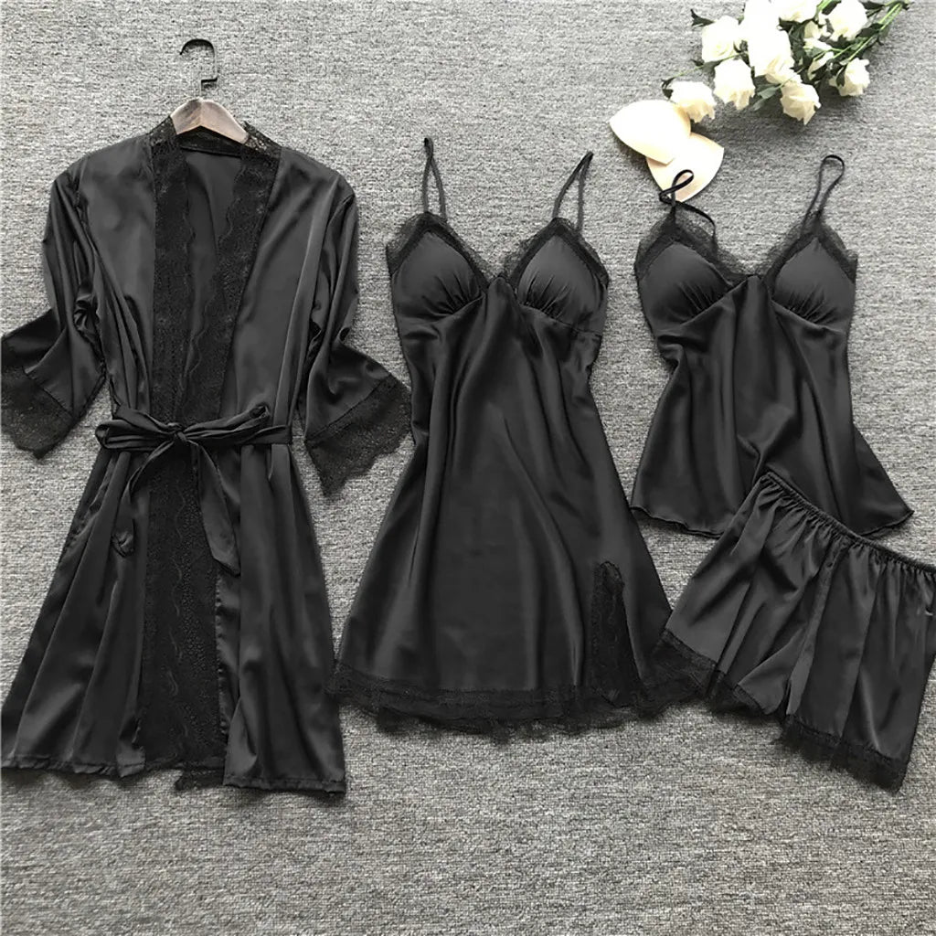 Elisa - Edles Nachtwäsche Set aus Satin