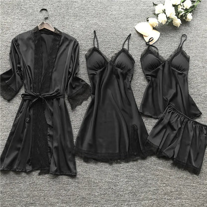 Elisa - Edles Nachtwäsche Set aus Satin
