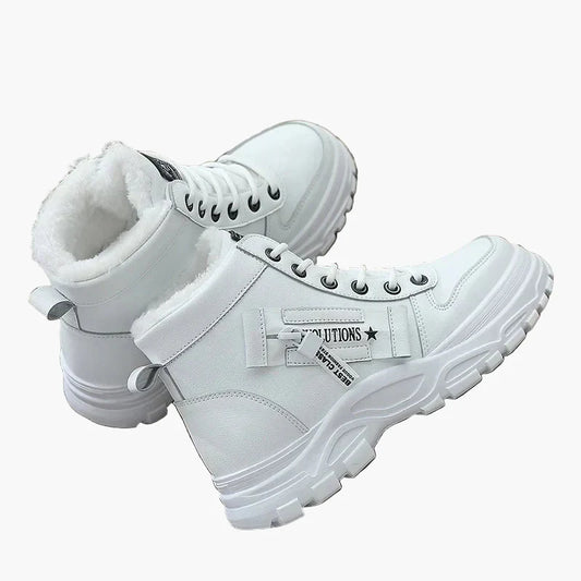 Damen Winter Sneaker Boots – Modische High-Top Freizeitschuhe mit Warmfutter für kalte Tage