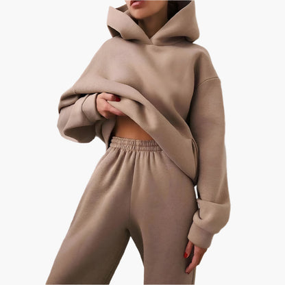 Damen Oversize Lounge Set – Hoodie und Jogginghose für gemütliche Freizeit