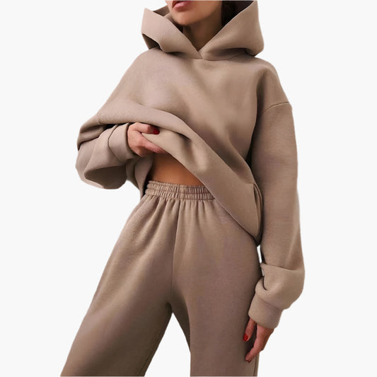 Damen Oversize Lounge Set – Hoodie und Jogginghose für gemütliche Freizeit