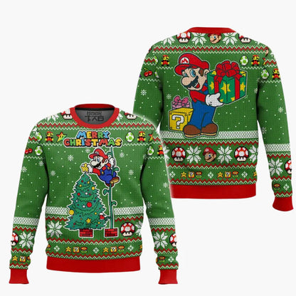 Unisex Retro Pixel Gaming Ugly Christmas Sweater – Pullover für Gamer und Weihnachtsfans