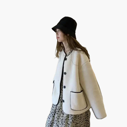 Damen Freizeit Teddyjacke im Oversized-Look – Lässiger Streetstyle für Herbst und Winter