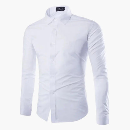 Herren Business Freizeit Slim Fit Hemd – Modernes Langarmhemd für Büro & Alltag