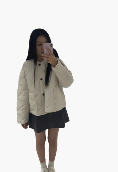 Damen Steppjacke – Modischer, leichter Übergangs-Cardigan für Alltag und Freizeit