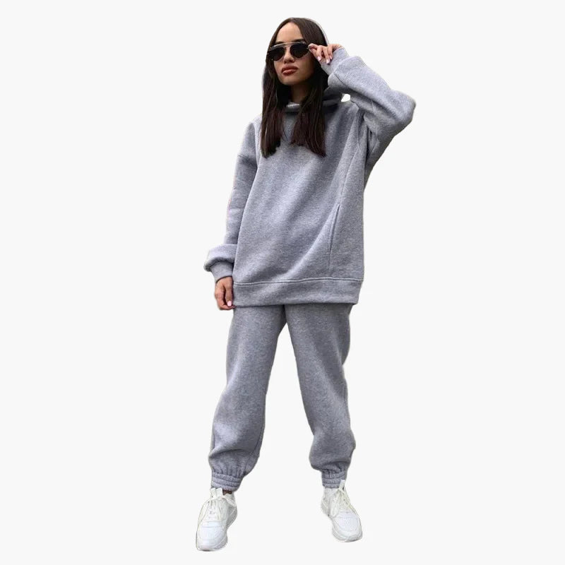 Damen Oversize Hoodie & Jogginghose Set – Bequemer Freizeitanzug im modernen Streetwear-Stil