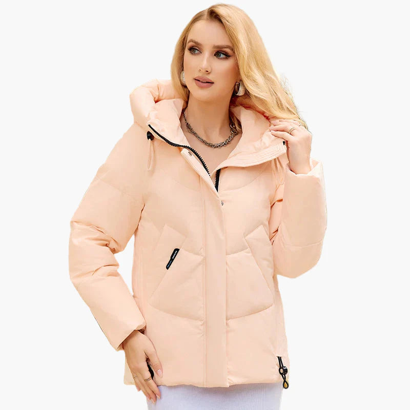 Damen Winter Steppjacke mit Kapuze – Modischer Alltagsmantel für kalte Tage