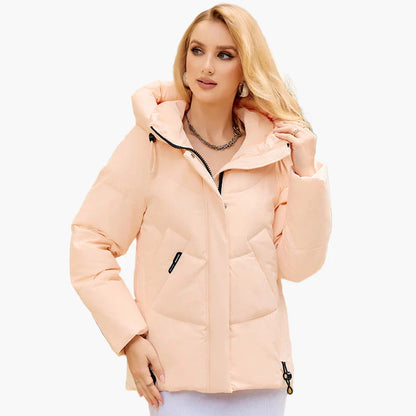 Damen Winter Steppjacke mit Kapuze – Modischer Alltagsmantel für kalte Tage