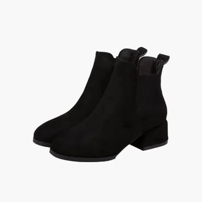 Damen Chelsea Stiefeletten – Modische Alltags-Boots mit Blockabsatz