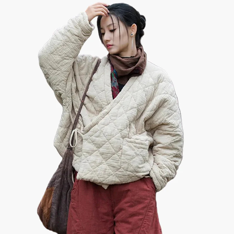 Damen Kimono-Jacke im Vintage-Design – Lässiger Oversize Style für Alltag und Freizeit