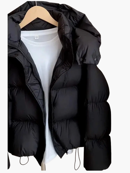 Damen Steppjacke Winter Kapuzenjacke Warm Gepolstert Outdoor Freizeit