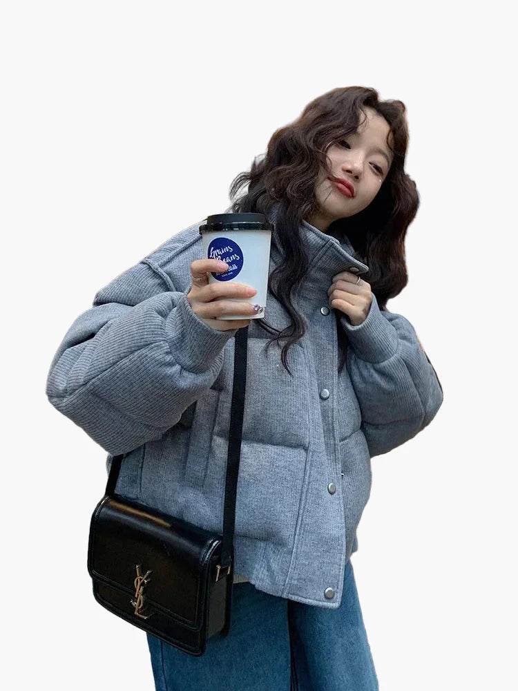 Damen Winter Steppjacke Oversized – Modischer Streetstyle für Alltag und Freizeit