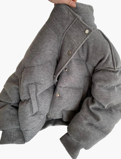 Damen Winter Steppjacke Oversized – Modischer Streetstyle für Alltag und Freizeit