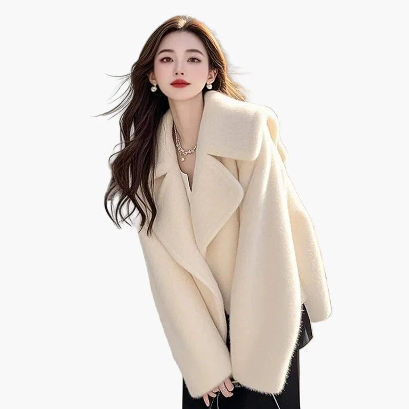 Damen Oversize Mantel im eleganten Street-Style für Alltag und Büro