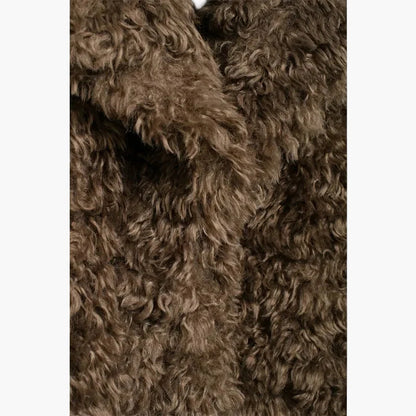 Damen Kuscheliger Plüschmantel im Vintage-Stil – Winterjacke für modische Outfits