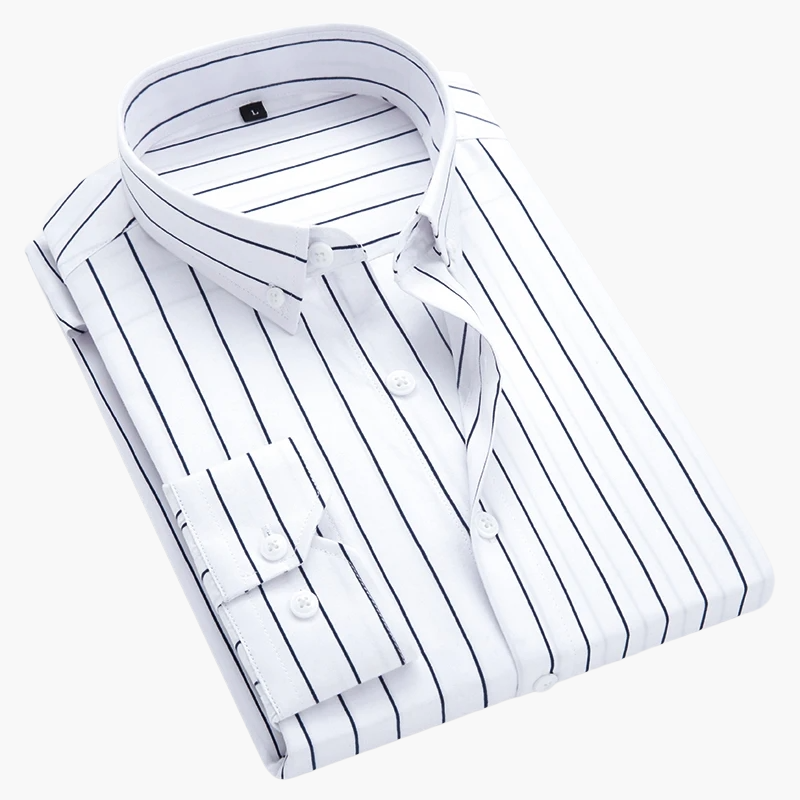 Herren Business-Freizeit Hemd – Gestreift, Klassisch, Vielseitig für Büro & Alltag