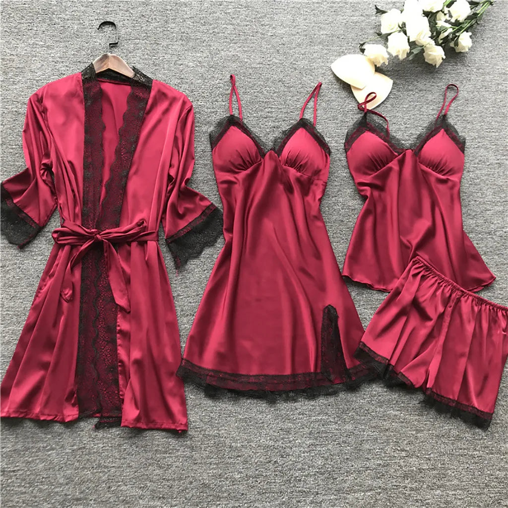 Elisa - Edles Nachtwäsche Set aus Satin