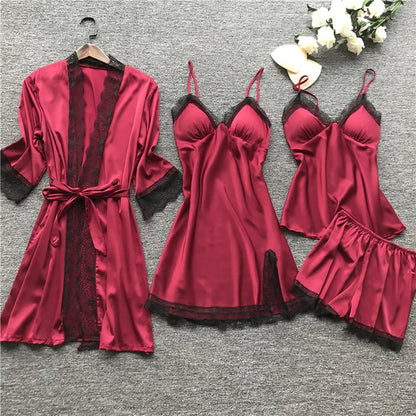 Elisa - Edles Nachtwäsche Set aus Satin