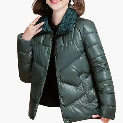 Damen Winter Steppjacke mit Kuschelkragen – Modische Freizeitjacke für kalte Tage