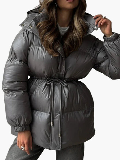 Damen Winter Steppjacke mit Kapuze – Modische Outdoor Pufferjacke für kalte Tage