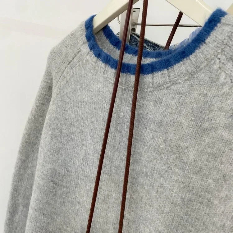Damen Pullover im lässigen Herbststil mit Rundhalsausschnitt – Bequemer Basic-Strick für Alltag und Freizeit