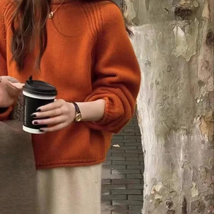 Damen Strickpullover im französischen Stil – Lockerer Alltags-Sweater für Freizeit & Büro