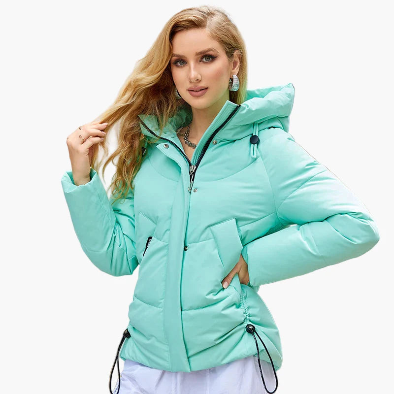 Damen Winter Steppjacke mit Kapuze – Modischer Alltagsmantel für kalte Tage