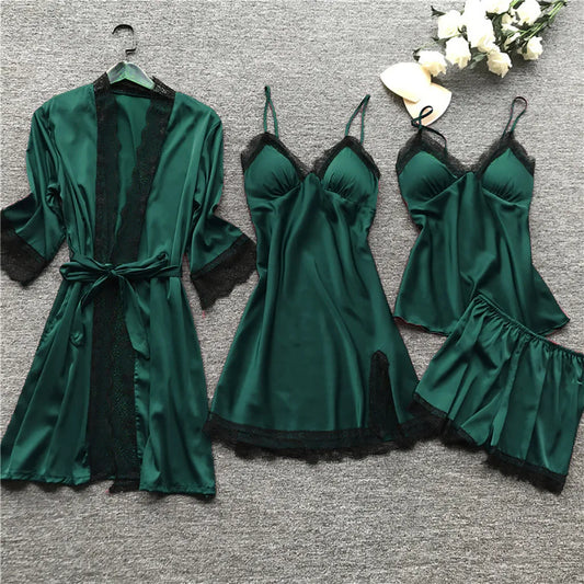 Elisa - Edles Nachtwäsche Set aus Satin
