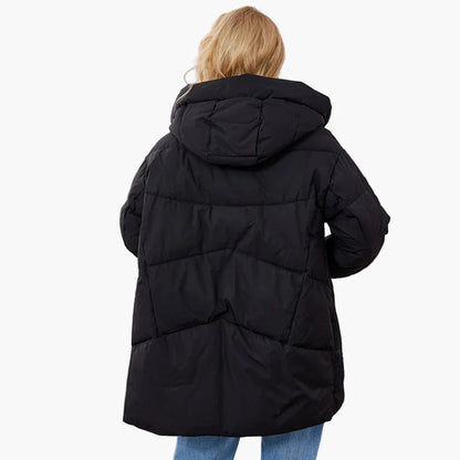 Damen Winter Steppjacke mit Kapuze – Modische warme Outdoorjacke für kalte Tage