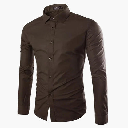 Herren Slim Fit Business Freizeit Hemd – Langarm, Modernes Design, Vielseitig für Büro und Alltag