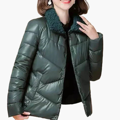 Damen Winter Steppjacke mit Kuschelkragen – Modische Freizeitjacke für kalte Tage