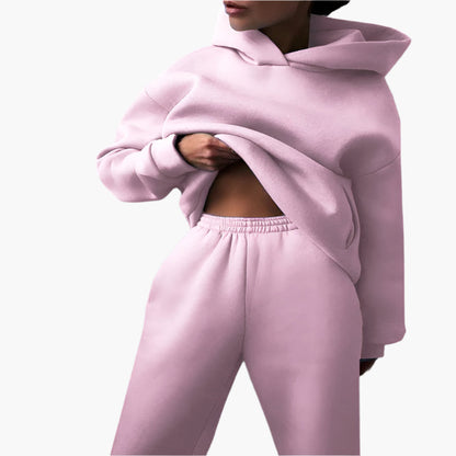 Damen Oversize Lounge Set – Hoodie und Jogginghose für gemütliche Freizeit