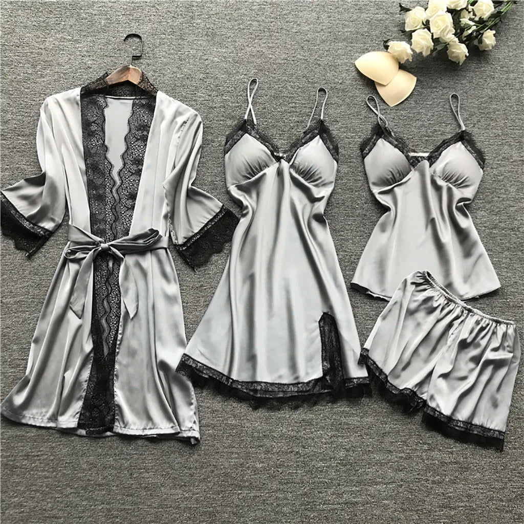 Elisa - Edles Nachtwäsche Set aus Satin