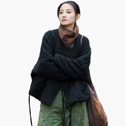 Damen Kimono-Jacke im Vintage-Design – Lässiger Oversize Style für Alltag und Freizeit